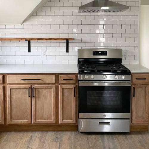 Embracing the raw beauty of unfinished white oak cabinets