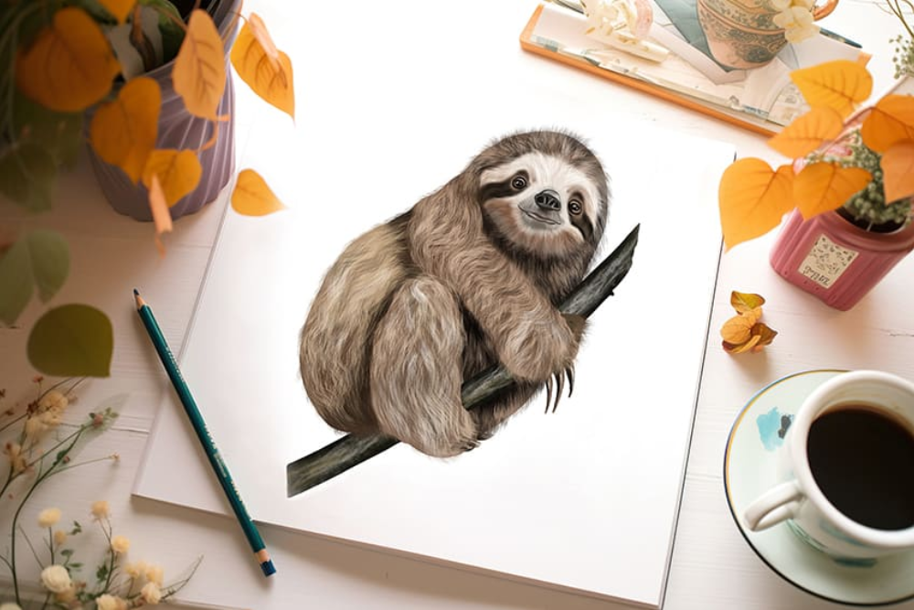 How To Draw A Sloth