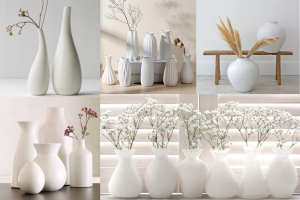 White vase: a versatile and timeless decoration for your home